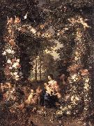 BRUEGHEL, Jan the Elder The Holy Family fg oil